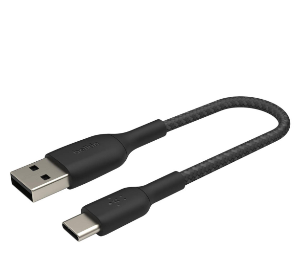 BELKIN Kabel Braided USB-C USB-A 15cm czarny CAB002bt0MBK - 1330484 - zdjęcie 2